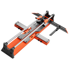 1000 mm Manual Tile Cutter, Upgraded Sliding Head Cutting Tool with Spring-Loaded Base, Angle Fence, Tungsten Carbide Cutting Wheel, Alignment Guide, for DIY Pros, Ceramic, Floor & Wall Tiles