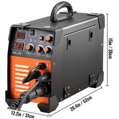 Mig Welder Welding Machine MIG-270 MIG MMA TIG IGBT DC Inverter Welder Digital Display