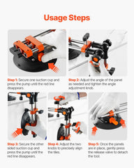 Seamless Seam Setter, 2 Packs Granite Seam Setter with 6 in Vacuum Suction Cups, Seam Joiner for Seam Joining & Leveling, 90°-120° Adjustable, Countertop Installation Tool for Tile Marble Slab