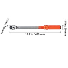 Torque Wrench Adjustable Torque Wrench 1/2" Drive 10-150ft.lb/14-204n.m