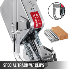 Manual U-shape Sausage Clipper Clipping Machine Food Clipping Maker for Sausage Packing Sealing with 2 Boxes of Buckles 8000pcs