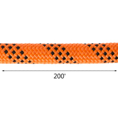 1.43cm Double Braid Polyester Rope 6096cm Nylon Pulling Rope 498.95kg High Force Polyester Load Sailing Rope(1.43cm-6096cm)