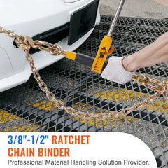 Ratchet Chain Binder 3/8"-1/2" Load Binders 12000 lbs w/ G80 Chains 4 Pcs