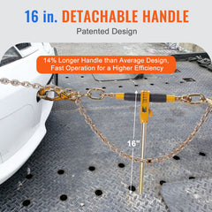 Ratchet Chain Binder 3/8"-1/2" Load Binders 12000 lbs w/ G80 Chains 4 Pcs