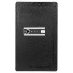 Single Door 4.0 cu.ft Safe Box with Key Lock & Password, Safe Lock Box with Fireproof Bag, Key Rack, LED Light, 2 Shelves, and 1 Cabinet for Money, Documents, Jewelry, and Valuables, Black