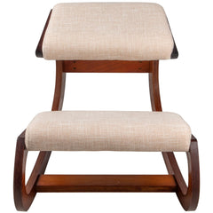 Ergonomic Kneeling Chair Wooden Neck Pain Relief Relieve Fatigue Wood Stool