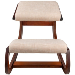 Ergonomic Kneeling Chair Wooden Neck Pain Relief Relieve Fatigue Wood Stool