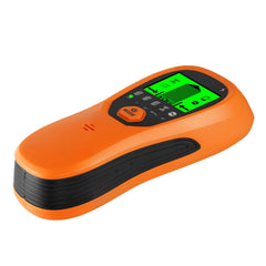 Stud Finder Wall Scanner, 5 in 1, Electronic Wall Stud Detector with Smart Sensor, High-Definition LCD Display and Audio Alarm, for the Center and Edge of Metal, AC Wire, Joists, Pipes, Orange