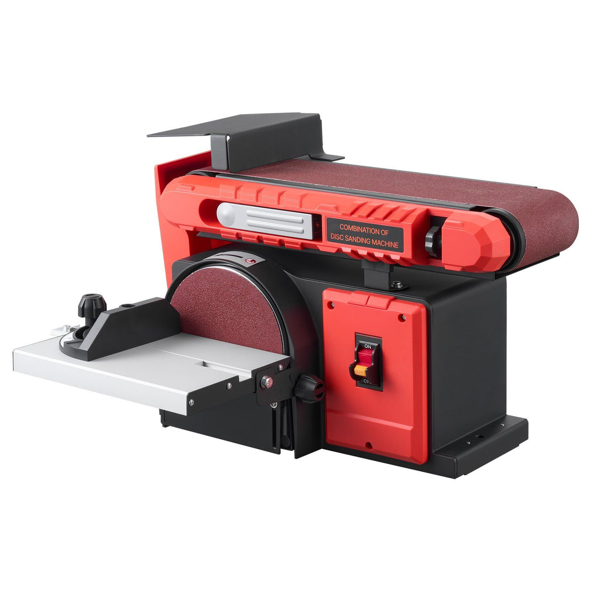 152.4mm Disc Sander & 101.6mm x 914.4mm Belt Sander, 400W Professional Belt Disc Sanders Combo with 0 - 45° Adjustable Worktable, Dust Collection Port for Woodworking & DIY Crafting