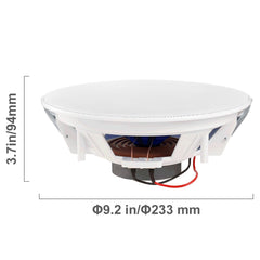 2 PCs 203.2 mm in Ceiling Speakers, 50-Watts, Flush Mount Ceiling & in-Wall Speakers System with Impedance 89dB Sensitivity, for Home Kitchen Living Room Bedroom or Covered Outdoor Porches