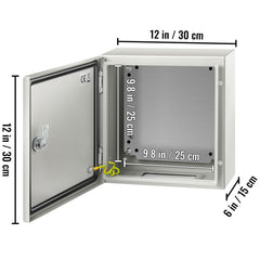 NEMA Steel Enclosure, 12 x 12 x 6''steel electrical box
electrical enclosur NEMA 4X Steel Electrical Box, IP66 Waterproof & Dustproof, Outdoor/Indoor Electrical Junction Box, with Mounting Plat