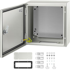 NEMA Steel Enclosure, 12 x 12 x 6''steel electrical box
electrical enclosur NEMA 4X Steel Electrical Box, IP66 Waterproof & Dustproof, Outdoor/Indoor Electrical Junction Box, with Mounting Plat