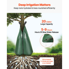 Tree Watering Bag 3 Packs 20 Gallons Slow Release Tree Water Bag Durable