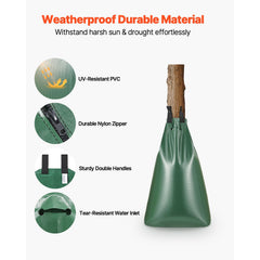 Tree Watering Bag 3 Packs 20 Gallons Slow Release Tree Water Bag Durable