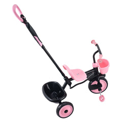 Toddler Tricycle & Stroller for 18 Months to 5 Year Old, Kids Trike with Parent Push Handle, Adjustable Seat & Storage for Outdoor Play, Tricycle for Toddlers, Birthday Toy for Boys and Girls