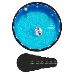 21ft Round Pool Liner Pad, Pool Liner Pad for Above Ground Swimming Pools, Extra-Thick Pool Mat, Prevents Punctures, Recycled Geotextile Material Underlayment Pad, Extend Liner Life