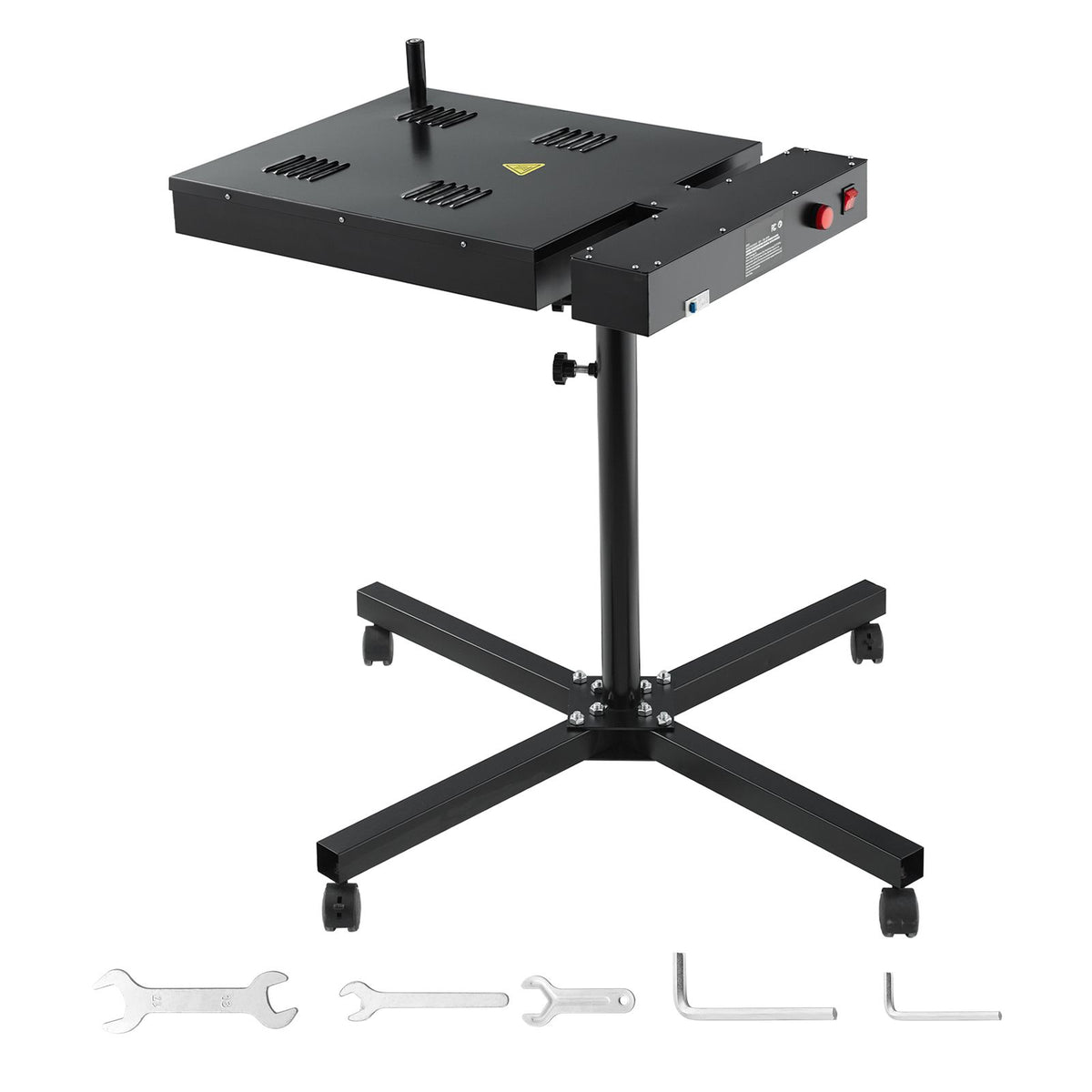 Flash Dryer, 18 x 25 inch Flash Dryer for Screen Printing, High Power Silk Screen Printing Dryer with Height Adjustable Stand, 360° Rotation, X-Shaped Base, Steel T-Shirt Curing Machine