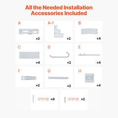 4-Step Grey Robust Pool Ladder of 2 Handrails for 1219.2-1371.6 mm Pools