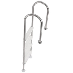 4-Step Stainless Steel Pool Ladder of 2 Handrail for 1371.6 mm Decked Pool