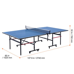Ping Pong Table Foldable Table Tennis Game Table Indoor with Clamp Net