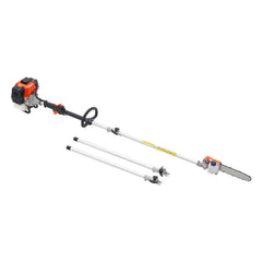 Gas Pole Saw, 43CC 2 Stroke Gas Powered Pole Saws with 25.4 cm Cutting Bar, Cordless Tree Trimmer with Rotatable Head, 2.1 to 3.6 m Extendable, Powerful Chainsaw for Tree Trimming Pruning