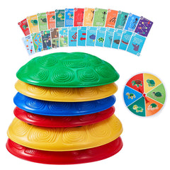 Kids Balance Stepping Stones Sensory Obstacle Course 6 PCS Outdoor Indoor