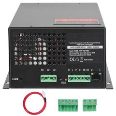 CO2 Laser Power Supply, 80W, Power Supply for 80W Laser Tube, Constant Current Protection, Open Circuit Protection, Fast Heat Dissipation, Compatible for Multi-brand Laser Engravers & Cutters