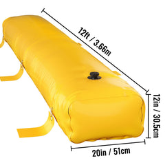 Flood Barrier Hydro Barrier 12' Length x 12" Height for Water Diversion