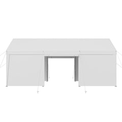Carport Car Canopy 10x20FT Heavy Duty Car Shelter with Sidewalls White