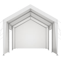 Carport Car Canopy 12x20FT Heavy Duty Car Shelter with Sidewalls Grey