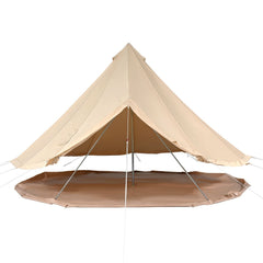 Canvas Bell Tent 3m/9.8ft 4-Season Canvas Tent for Camping with Stove Jack