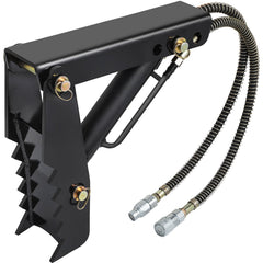 Hydraulic Backhoe Thumb, 45.7cm 1.27cm Thickness Heavy Duty Excavator Thumb, Black Steel Weld On Thumb Attachments with Hydraulic Cylinder, Mechanical Hydraulic Thumb for Backhoe/Excavator