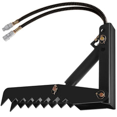 61cm Hydraulic Backhoe Excavator Thumb Attachments Weld On 1.27cm Teeth Thick Steel Plate Assembly 12MM Bolt-On Design with Hydraulic Cylinder