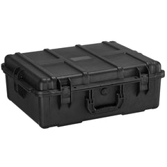 Weatherproof Hard Case, Heavy Duty Protective Dry Box Case with Pre-cut Foam, and Retractable Pull Handles for Travel, Hunting, Military, Tactical, IP67 Waterproof Case for Cameras (56.1x37x26)