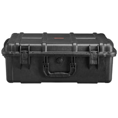 Weatherproof Hard Case, Heavy Duty Protective Dry Box Case with Pre-cut Foam, and Retractable Pull Handles for Travel, Hunting, Military, Tactical, IP67 Waterproof Case for Cameras (56.1x37x26)