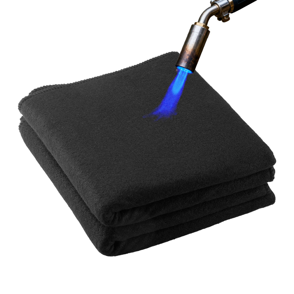 Carbon Felt Welding Blankets, 2-Pack 508mm x 914mm Flame Retardant Welding Blanket, Up to 1800°F Heat Resistant Safety Protection Blanket, 3.5mm Thickened Carbon Fiber Fireproof Insulation Mat