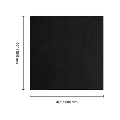 Carbon Felt Welding Blanket, 1016mm x 1016mm Flame Retardant Welding Blanket, Up to 1800°F Heat Resistant Safety Protection Blanket, 3.5mm Thickened Carbon Fiber Fireproof Insulation Mat Pad