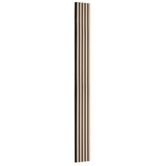 Wood Slat Acoustic Panels, 7.9 x 94.5 inch, MDF Accent Wooden Wall Panels for Modern Interior Wall Decor, Faux Wood Wall Board Panels for Noise Reduction, Silver Wood