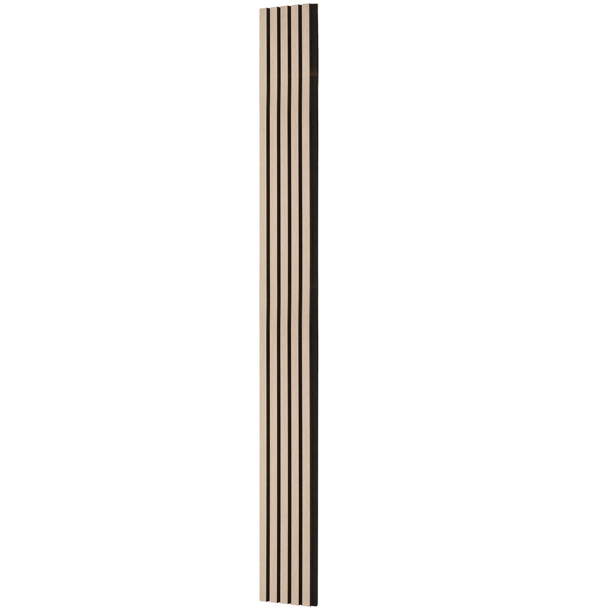 Wood Slat Acoustic Panels, 7.9 x 94.5 inch, MDF Accent Wooden Wall Panels for Modern Interior Wall Decor, Faux Wood Wall Board Panels for Noise Reduction, Silver Wood