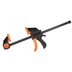 Bar Clamps for Woodworking, 2-Pack 30.48 cm and 2-Pack 15.24 cm, One-Handed Clamp/Spreader, Quick-Grip F-Clamp with 70 kg Load Limit, Premium Plastic and Steel, for Woodworking Metal working