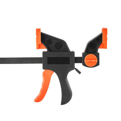Bar Clamps for Woodworking, 2-Pack 30.48 cm and 2-Pack 15.24 cm, One-Handed Clamp/Spreader, Quick-Grip F-Clamp with 70 kg Load Limit, Premium Plastic and Steel, for Woodworking Metal working