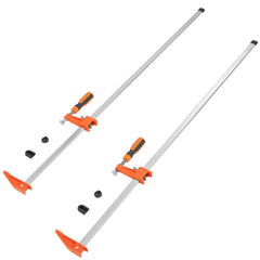 Bar Clamps for Woodworking, 2-Pack 914mm Clamp, Quick-Change F Clamp with 600 lbs Load Limit, 2.5" Throat Depth, Cast Iron and Carbon Steel, Wood Clamps for Woodworking Metal Working