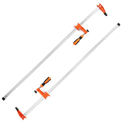 Bar Clamps for Woodworking, 2-Pack 914mm Clamp, Quick-Change F Clamp with 600 lbs Load Limit, 2.5" Throat Depth, Cast Iron and Carbon Steel, Wood Clamps for Woodworking Metal Working
