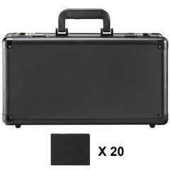 Graded Card Storage Box, 4 Slots, Graded Sports Cards Holder Carrying Case with Coded Lock Foam Dividers, for 120 PSA Graded Cards 84 BGS Cards 96 SGC Cards 428 Top Loaders or 999+ Loose Cards