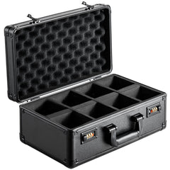 Graded Card Storage Box, 4 Slots, Graded Sports Cards Holder Carrying Case with Coded Lock Foam Dividers, for 120 PSA Graded Cards 84 BGS Cards 96 SGC Cards 428 Top Loaders or 999+ Loose Cards