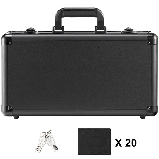 Graded Card Storage Box, 4 Slots, Graded Sports Cards Holder Carrying Case with Key Lock Foam Dividers, for 108 PSA Graded Cards 76 BGS Cards 84 SGC Cards 388 Top Loaders or 999+ Loose Cards