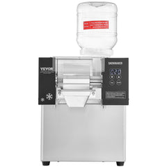 Commercial Snowflake Ice Machine, 276LBS/24H Snowflake Ice Maker, Stainless Steel Ice Shaver Machine, Electric Snow Cone Maker, Air Cooling System for Rapid Heat Dissipation, for Bakery, Cafe