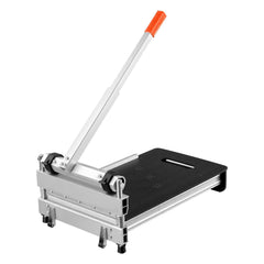 330mm Vinyl Floor Cutter, 12mm Thick Laminate Flooring Cutter with 15°/30°/45° Adjustable Angle Settings, Flexible Wheels, Telescoping Handle, Cuts Certain Engineered Wood, LVT,VCT,SPC,LVP,WPC