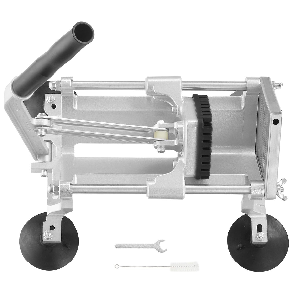 Commercial Vegetable Slicer, 3/8 inch Fruit Slicer, Stainless Steel and Aluminum Alloy Vegetable Cutter Slicer Machine, Manual Slicer with Non-slip Feet, for Radishes, Onions, Potatoes, Lemons