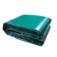 PVC Waterproof Tarp, 16.5 x 29.5 ft Heavy Duty PVC Tarpaulin, Tear-Proof and Weather-Proof, with Grommets and Reinforced Edges for Canopy Boat RV Tent Shelter Trailer Truck Cover, Green